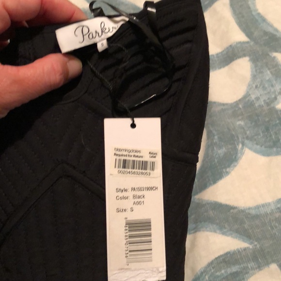 Parker black small romper, silk bustier style NWT - Picture 5 of 6